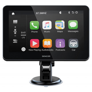 SENCOR SCT M750BWT Carplay és Android auto display 