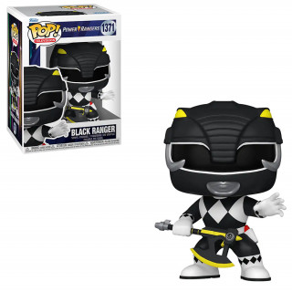 Funko Pop! #1371 Television: Power Rangers - Black Ranger Vinyl Figura AJÁNDÉKTÁRGY