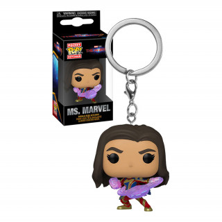 Funko Pocket Pop!: The Marvels - Ms. Marvel Bobble-Head Vinyl Figura Kulcstartó Ajándéktárgyak