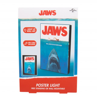 Jaws film Világító poszter AJÁNDÉKTÁRGY