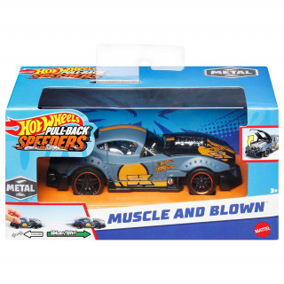Hot Wheels - Pull-back Speeders - Muscle and Blown kisautó (HPT04 - HPR75) Játék