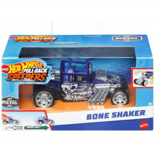Hot Wheels - Pull-back Speeders - Bone Shaker kisautó (HPT04 - HPR71) Játék