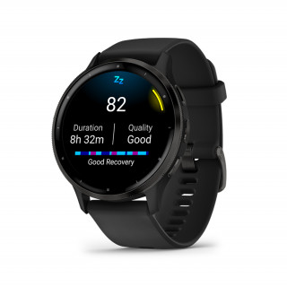 Garmin VENU 3 Fekete, Fekete kerettel, szilikon szíjjal Mobil