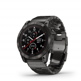 Garmin FENIX 7X PRO Sapphire Solar, szürke DLC titánium, karbonszürke fém szíjjal Mobil