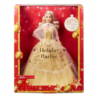 Barbie Holiday 35. Évfordulós Baba - Szőke Hajú (HJX06) Játék