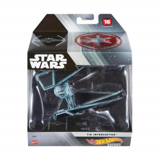 Hot Wheels - Star Wars Starships Tie Interceptor (HHR14/HMH95) Játék