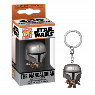Funko Pocket Pop! Disney Star Wars: The Mandalorian - The Mandalorian Vinyl Figura Kulcstartó Ajándéktárgyak