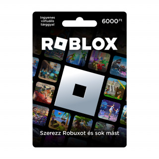 Roblox Ajándékkártya PIN-kód a nyugtán 6000 HUF Több platform