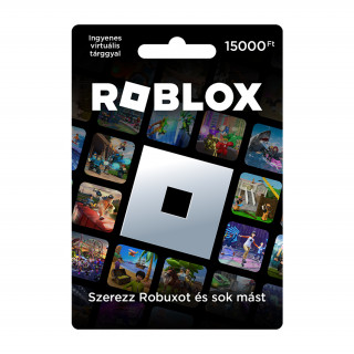 Roblox Ajándékkártya PIN-kód a nyugtán 15000 HUF 