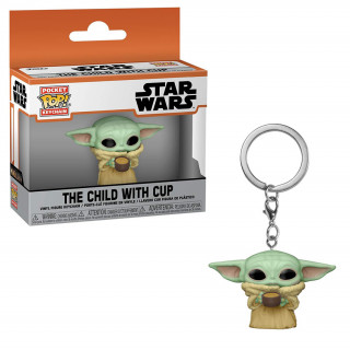 Funko Pocket Pop! Disney Star Wars: The Mandalorian - Grogu Vinyl Figura Kulcstartó Ajándéktárgyak