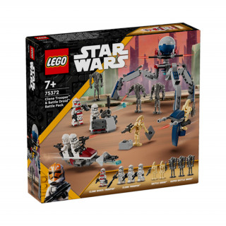 LEGO Star Wars Klónkatona és harci droid harci csomag (75372) Játék