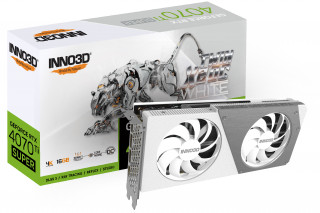 INNO3D GeForce RTX 4070 Ti SUPER Twin X2 OC White 16GB GDDR6X (N407TS2-166XX-186156W) PC