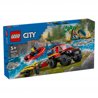 LEGO City 4x4 Tűzoltóautó mentőcsónakkal (60412) 