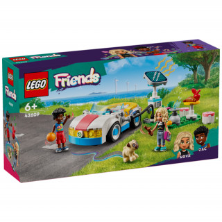 LEGO Friends Elektromos autó és töltőállomás (42609) Játék