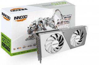INNO3D GeForce RTX 4070 SUPER Twin X2 OC White 12GB GDDR6X (N407S2-126XX-186162W) 