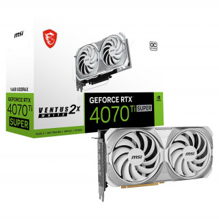 MSI GeForce RTX 4070 Ti SUPER 16G Ventus 2X White OC 16GB GDDR6X (V513-629R) PC