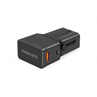 Promate Univerzális adapter - TRIPLUG PD20 (TRIPLUG-PD20.BLACK) Mobil