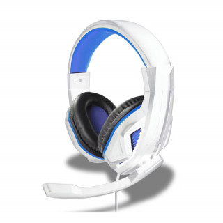 Steelplay - Vezetékes  Stereo Headset - HP44 - Fehér/Kék (JVAPS500007) PS5