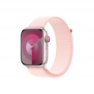 Apple Watch Series 9 GPS + Cellular – 45 mm-es rózsaszín alumíniumtok, világos rózsaszín sportpánt Mobil