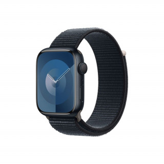 Apple Watch Series 9 GPS – 45 mm-es éjfekete alumíniumtok, éjfekete sportpánt 