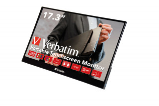Verbatim PM-17 Hordozható Érintőképernyős Monitor 17,3" Full HD 1080P - Fekete (49593) PC