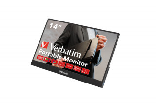 Verbatim PM-14 Hordozható Monitor 14" Full HD 1080P - Fekete (49590) PC