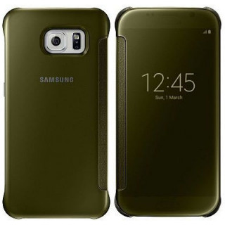 Samsung EF-ZG920BFE Clear View Gold Tok S6 Mobil