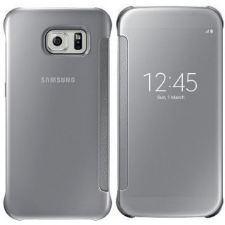 Samsung EF-ZG920BSE Clear View Silver Tok S6 Mobil