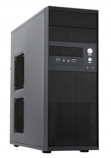Chieftec CQ-01B-U3-OP Mesh szériás táp nélküli fekete mATX / ATX ház PC