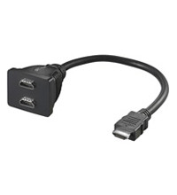 PRC HDMI - 2x HDMI elosztó kábel PC