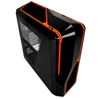 NZXT Phantom 410 Fekete-Narancs (Táp nélküli) ATX ház PC