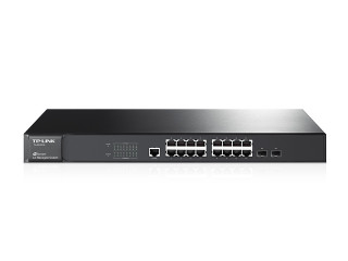 TP-Link TL-SG3216 16port 10/100/1000Mbps LAN, 2 miniGBIC menedzselhető rack switch PC