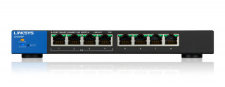 Linksys SMB LGS308P 8port POE+ GbE LAN Smart menedzselhető asztali Switch PC