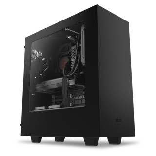 NZXT Source 340 Elite (Fekete, ablakos) (Táp nélküli) ATX ház (CA-S340W-B3) PC