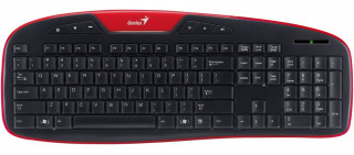 Genius KB-M205 USB piros-fekete HUN billentyűzet PC