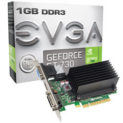EVGA GeForce GT730 1GB DDR3 (Dual Slot, Passive) 01G-P3-1731-KR PC
