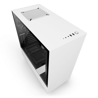 NZXT H500I Fekete-Fehér (Táp nélküli) ablakos ATX ház PC