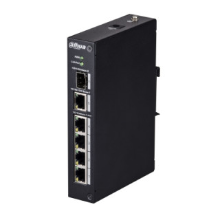Dahua PFS3106-4P-60 Poe switch 4x 10/100 PoE (60W) 1x GbE LAN 1x SFP uplink PC