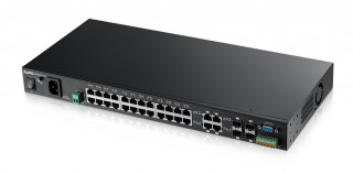 ZyXEL MGS3520-28 24port GbE LAN L2 menedzselhető switch PC