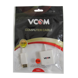 VCOM KÁBEL ÁTALAKÍTÓ  DISPLAYPORT APA - HDMI ANYA PC