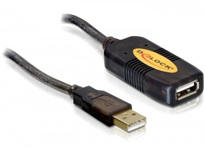 Delock 82308 aktív USB 2.0 hosszabbító, 5 m. 