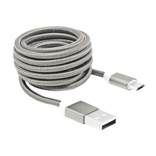 Sbox USB AM-MICRO-15W 1,5m ezüst Micro USB kábel PC
