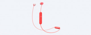 Sony WIC300R Bluetooth piros fülhallgató headset Mobil