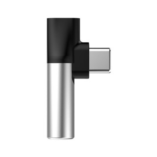 Baseus L41 USB Type-C - Type-C + 3.5mm fekete-ezüst elosztó PC