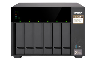 6-Bay NAS, AMD RX-421ND 2.1~3.4 GHz, 4GB DDR4 RAM (max 64GB), 8x 2.5"/3.5" + 2x PC