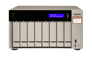 8-Bay NAS, AMD RX-421BD 2.1~3.4 GHz, 4GB DDR4 RAM (max64GB), 8x 2.5"/3.5" + 2x M PC