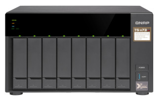 8-Bay NAS, AMD RX-421ND 2.1~3.4 GHz, 8GB DDR4 RAM (max 64GB), 8x 2.5"/3.5" + 2x PC