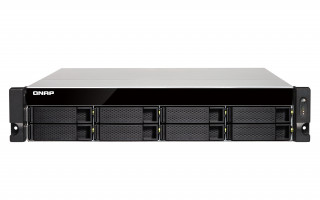 8-bay rackmount NAS, AMD RX-421ND 4-core 2.1GHz, up to 3.4GHz, 8GB DDR4 RAM (max PC