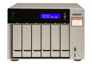 6-Bay NAS, AMD RX-421BD 2.1~3.4 GHz, 4GB DDR4 RAM (max 64GB) , 6x 2.5"/3.5" + 2x PC