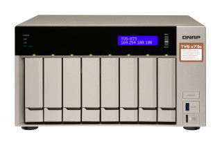 8-Bay NAS, AMD RX-421BD 2.1~3.4 GHz, 8GB DDR4 RAM (max 64GB), 8x 2.5"/3.5" + 2x PC